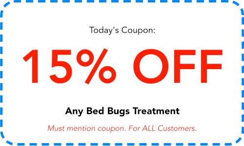 15 percent off bed bugs treatment coupon all customers must mention
